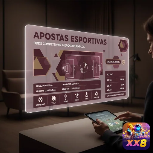 Ilustração de Explore o aplicativo cassino xx8 para uma experiência móvel