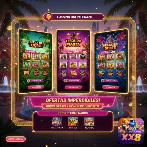 Ilustração de Experimente as Slots e Serviços VIP no xx8