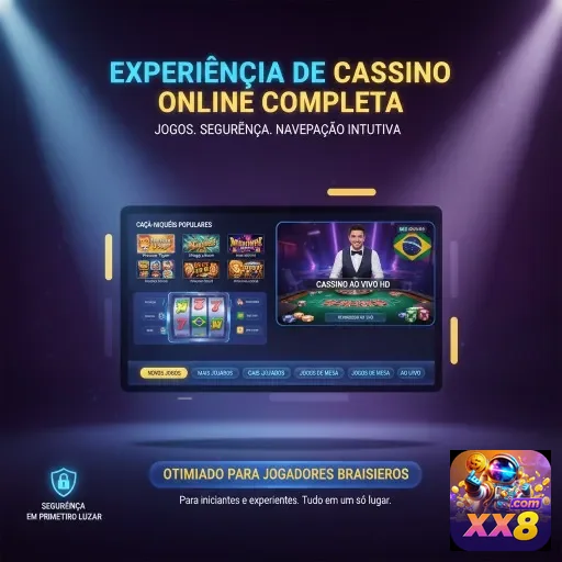 Ilustração de Experimente as Slots e Serviços VIP no xx8