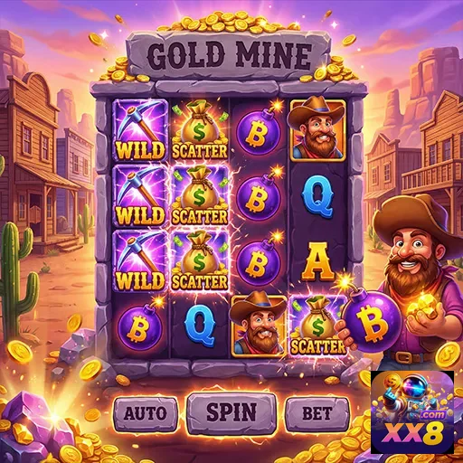 Ilustração de Explore os Jogos de Slots e Gaming Ao Vivo na xx8